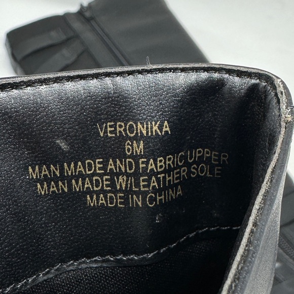 Thalia Sodi Women’s Veronika Faux Leather Riding Boots Black Medium NIB 6M - Picture 7 of 10